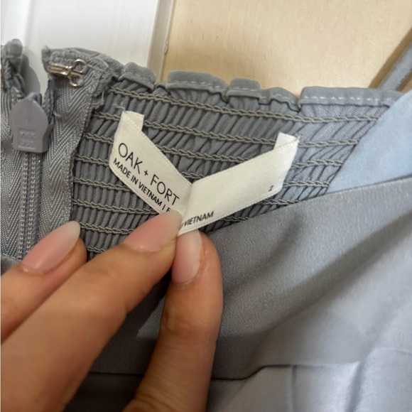 OAK + FORT Light Blue Dress - Picture 2 of 4